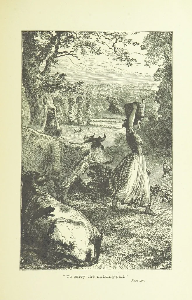 An illustration from Old English ballads. A collection of favourite ballads of the olden time, etc, 1888, leaf 315