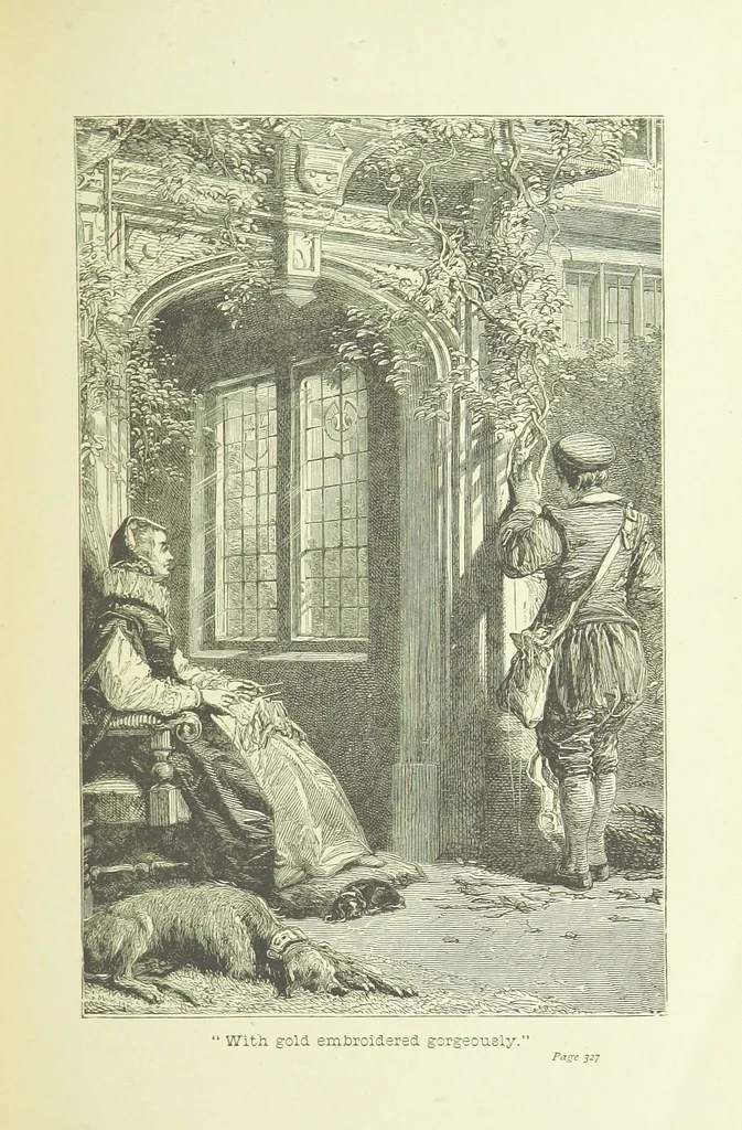 An illustration from Old English ballads. A collection of favourite ballads of the olden time, etc, 1888, leaf 335