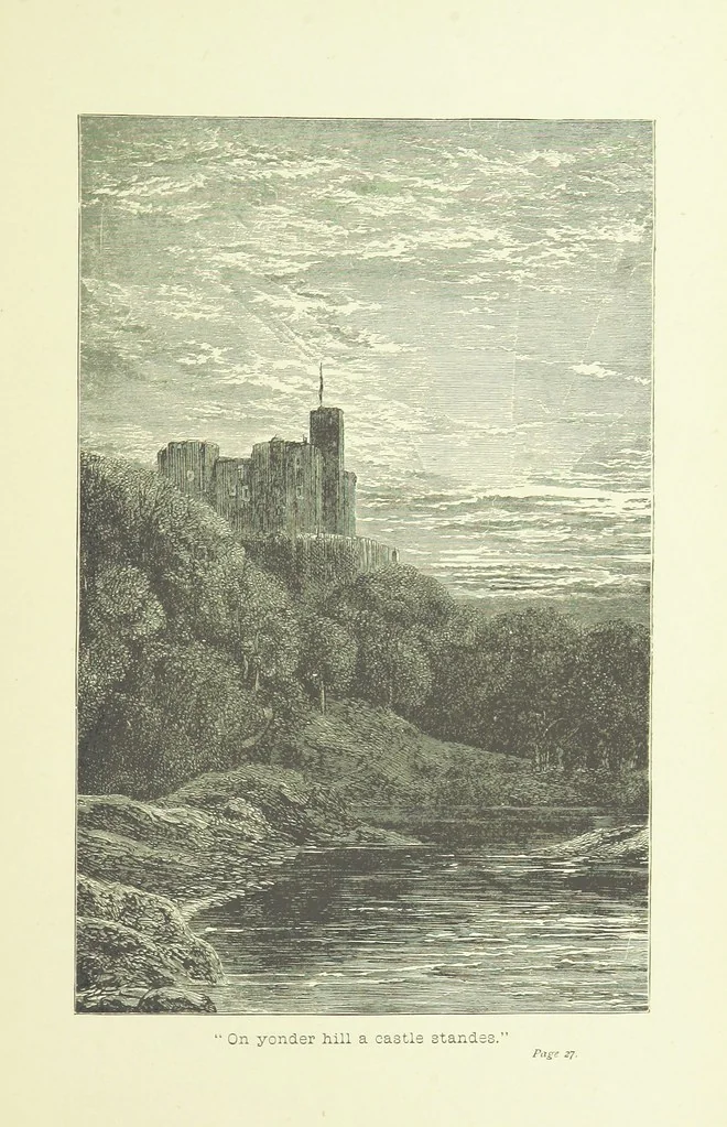 An illustration from Old English ballads. A collection of favourite ballads of the olden time, etc, 1888, leaf 35