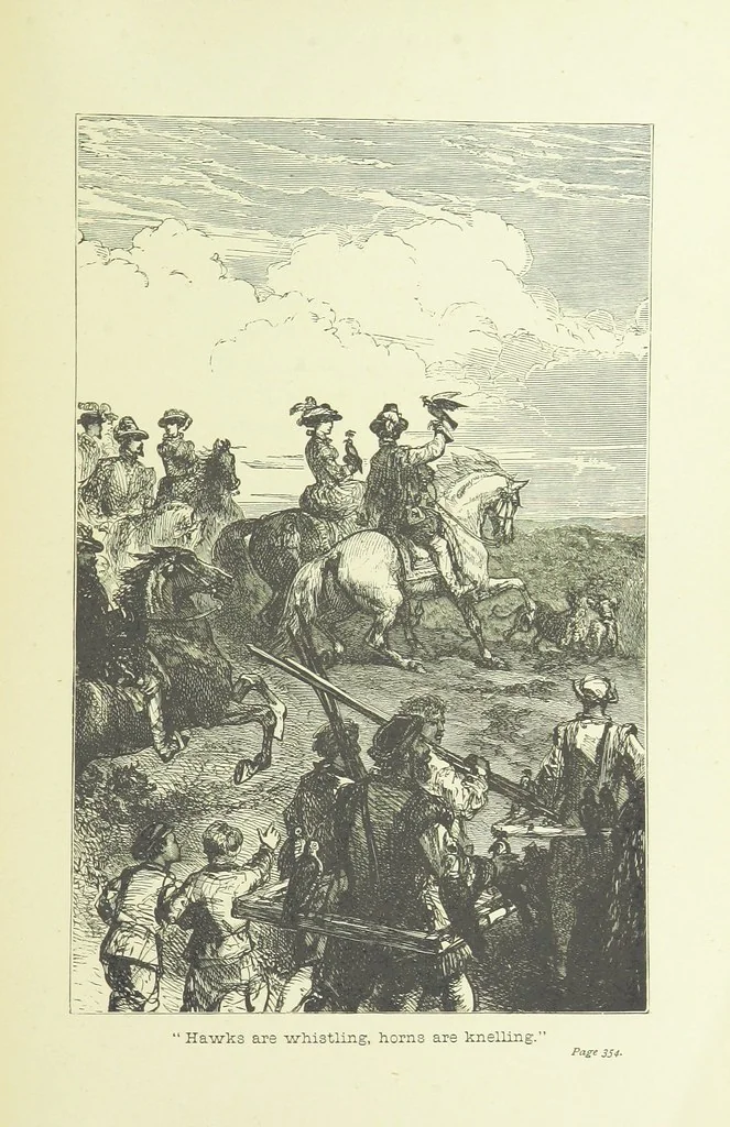 An illustration from Old English ballads. A collection of favourite ballads of the olden time, etc, 1888, leaf 361