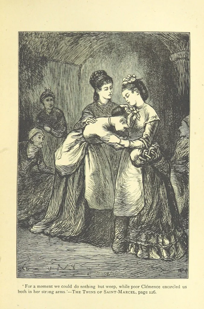 An illustration from The Twins of Saint-Marcel. A tale of Paris Incendié, 1872, leaf 147