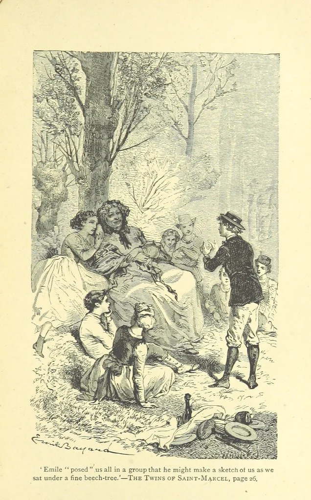 An illustration from The Twins of Saint-Marcel. A tale of Paris Incendié, 1872, leaf 43