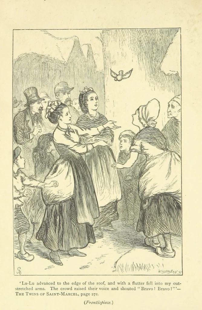 An illustration from The Twins of Saint-Marcel. A tale of Paris Incendié, 1872, leaf 8