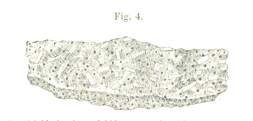 An illustration from The Prospector's Fieldbook and Guide in the search for ... Minerals. Illustrated, etc, 1892, leaf 31