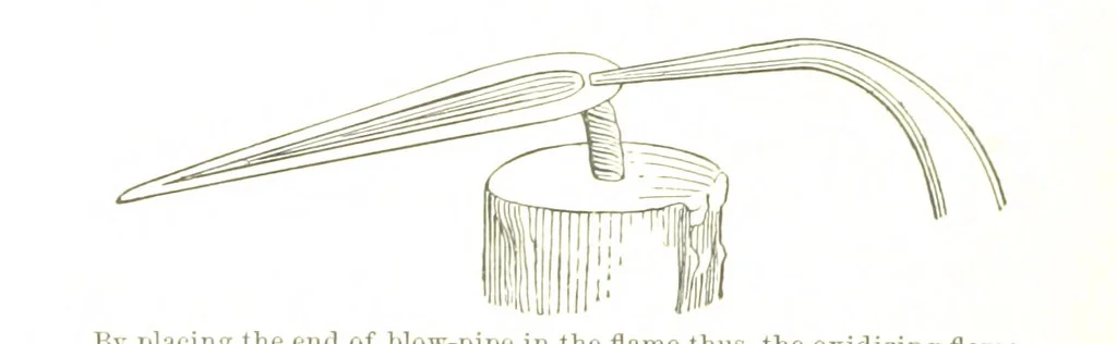 An illustration from The Prospector's Fieldbook and Guide in the search for ... Minerals. Illustrated, etc, 1892, leaf 32