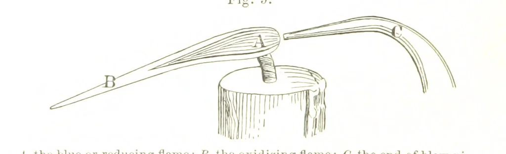 An illustration from The Prospector's Fieldbook and Guide in the search for ... Minerals. Illustrated, etc, 1892, leaf 32