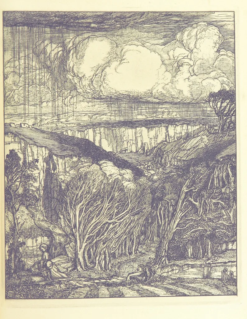 An illustration from Art and Nature Sonnets. [With illustrations, 1911, leaf 143