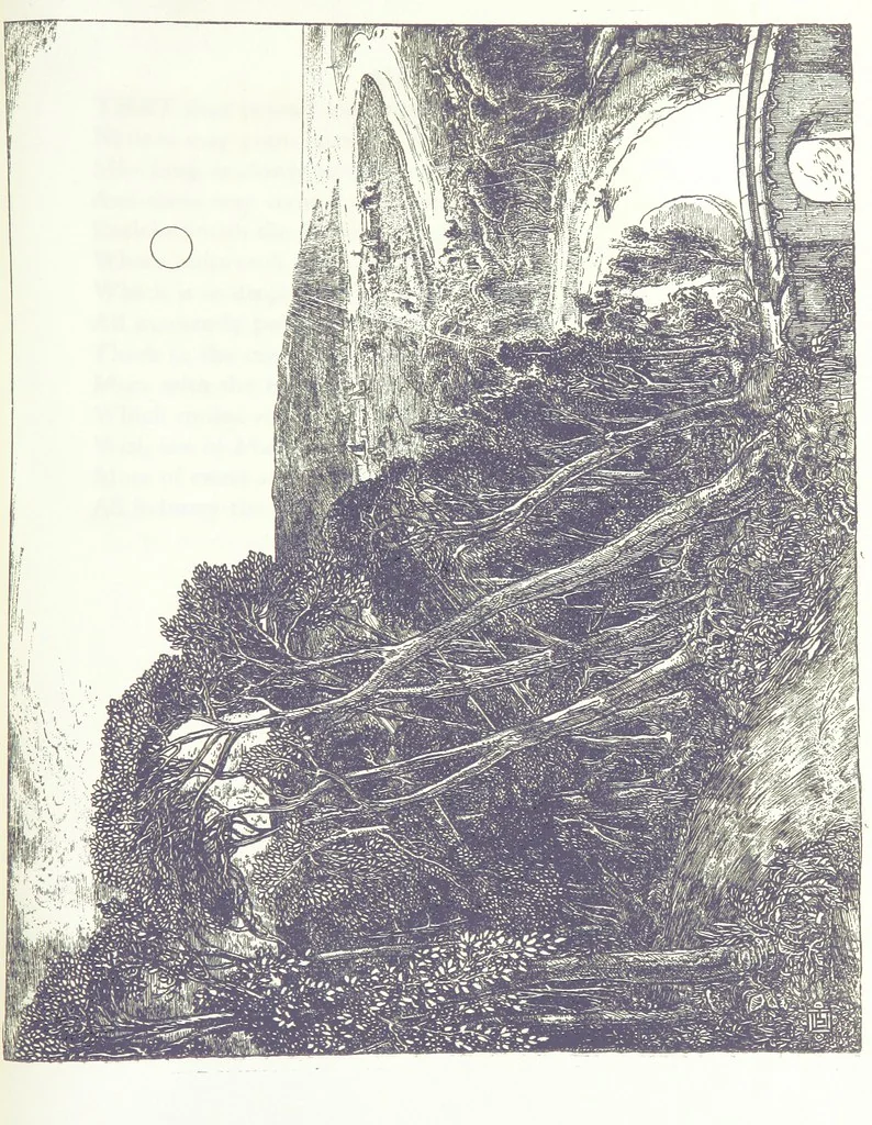 An illustration from Art and Nature Sonnets. [With illustrations, 1911, leaf 147