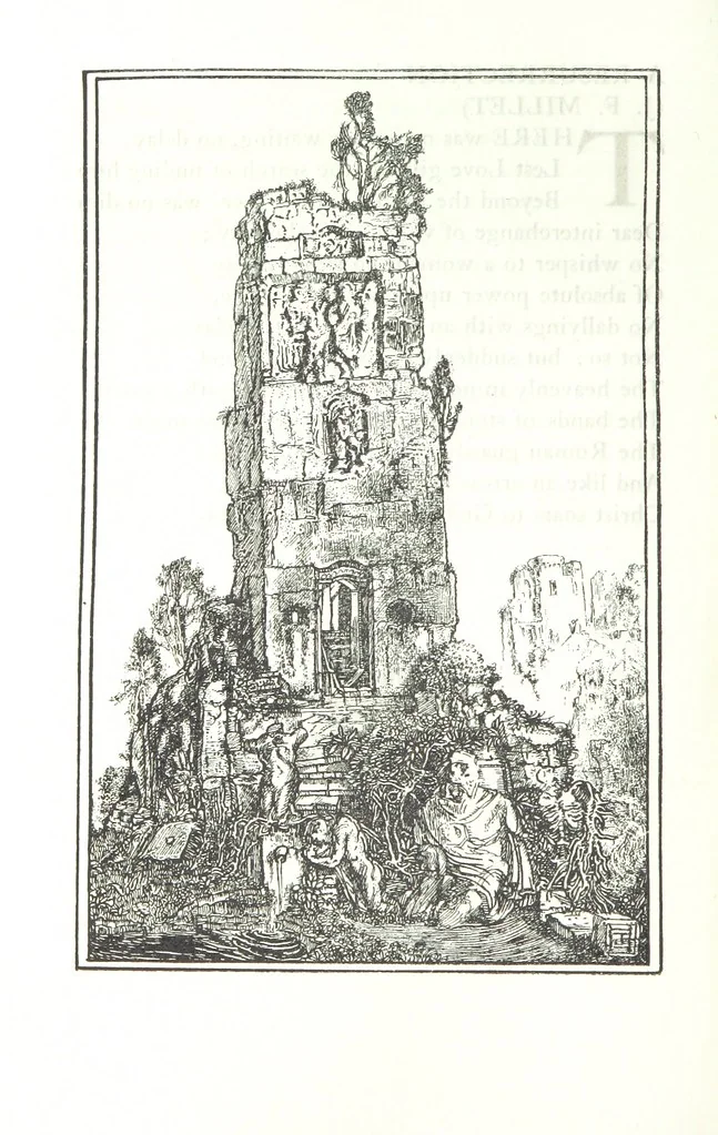 An illustration from Art and Nature Sonnets. [With illustrations, 1911, leaf 90