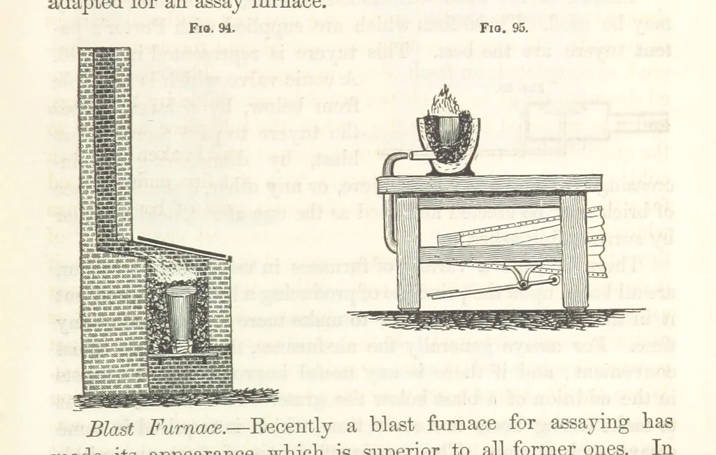 An illustration from A Treatise on Metallurgy; comprising mining, and general and particular metallurgical operations, etc, 1852, leaf 191