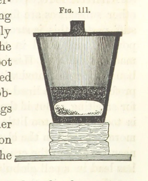 An illustration from A Treatise on Metallurgy; comprising mining, and general and particular metallurgical operations, etc, 1852, leaf 237