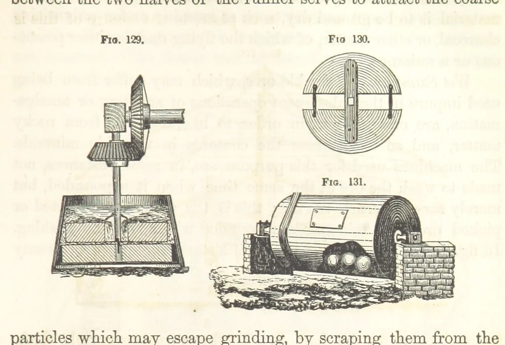 An illustration from A Treatise on Metallurgy; comprising mining, and general and particular metallurgical operations, etc, 1852, leaf 277