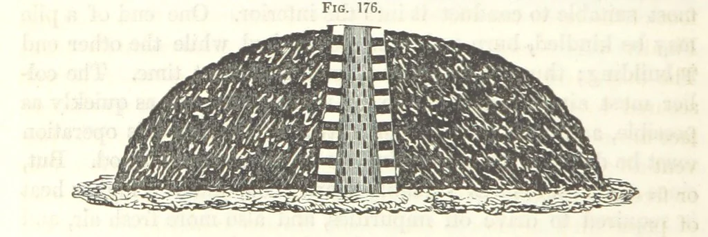 An illustration from A Treatise on Metallurgy; comprising mining, and general and particular metallurgical operations, etc, 1852, leaf 390