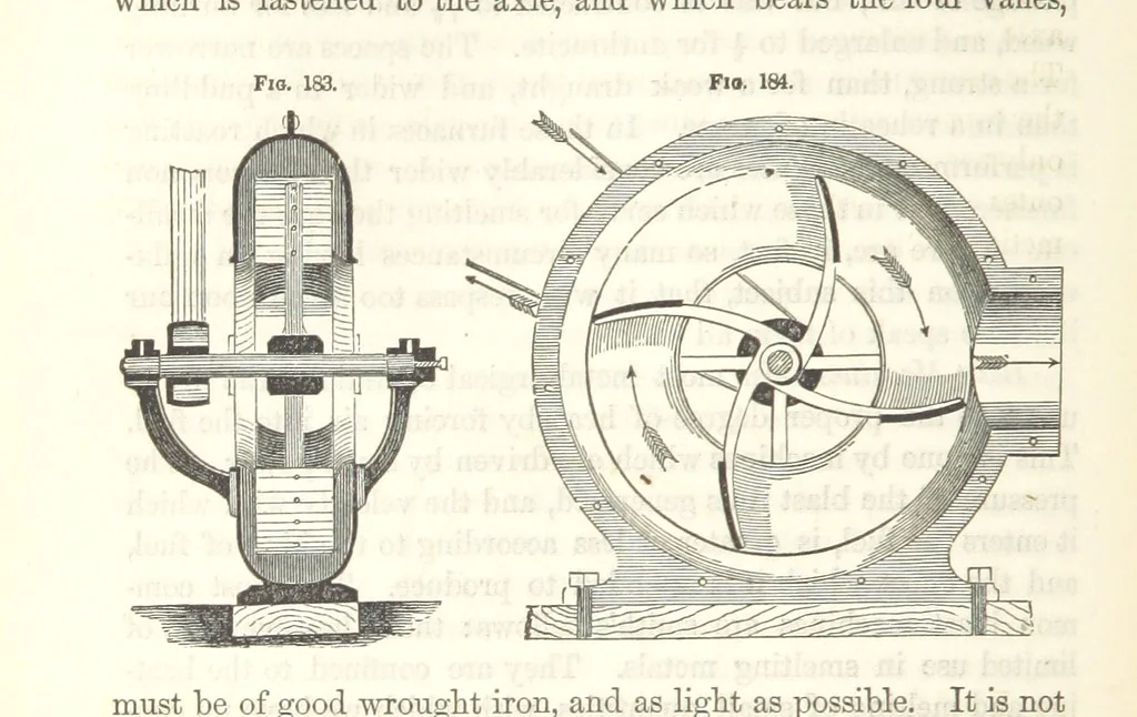 An illustration from A Treatise on Metallurgy; comprising mining, and general and particular metallurgical operations, etc, 1852, leaf 408
