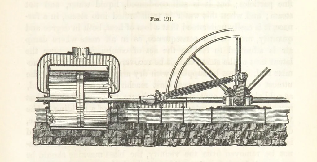 An illustration from A Treatise on Metallurgy; comprising mining, and general and particular metallurgical operations, etc, 1852, leaf 415
