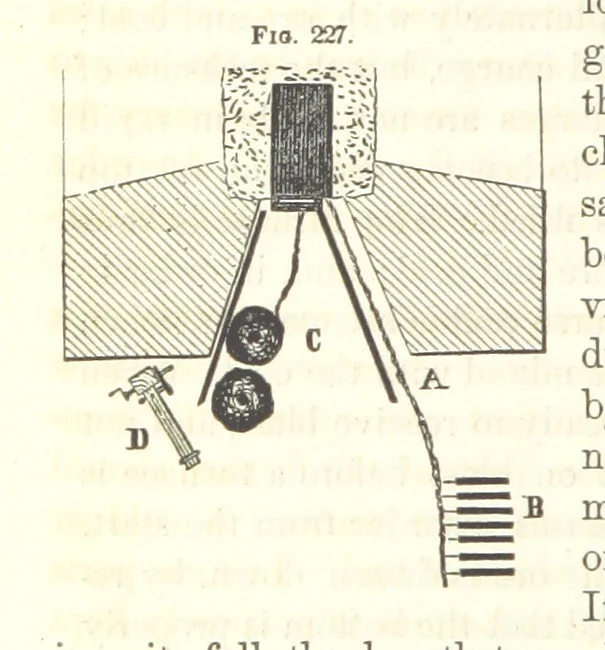 An illustration from A Treatise on Metallurgy; comprising mining, and general and particular metallurgical operations, etc, 1852, leaf 524