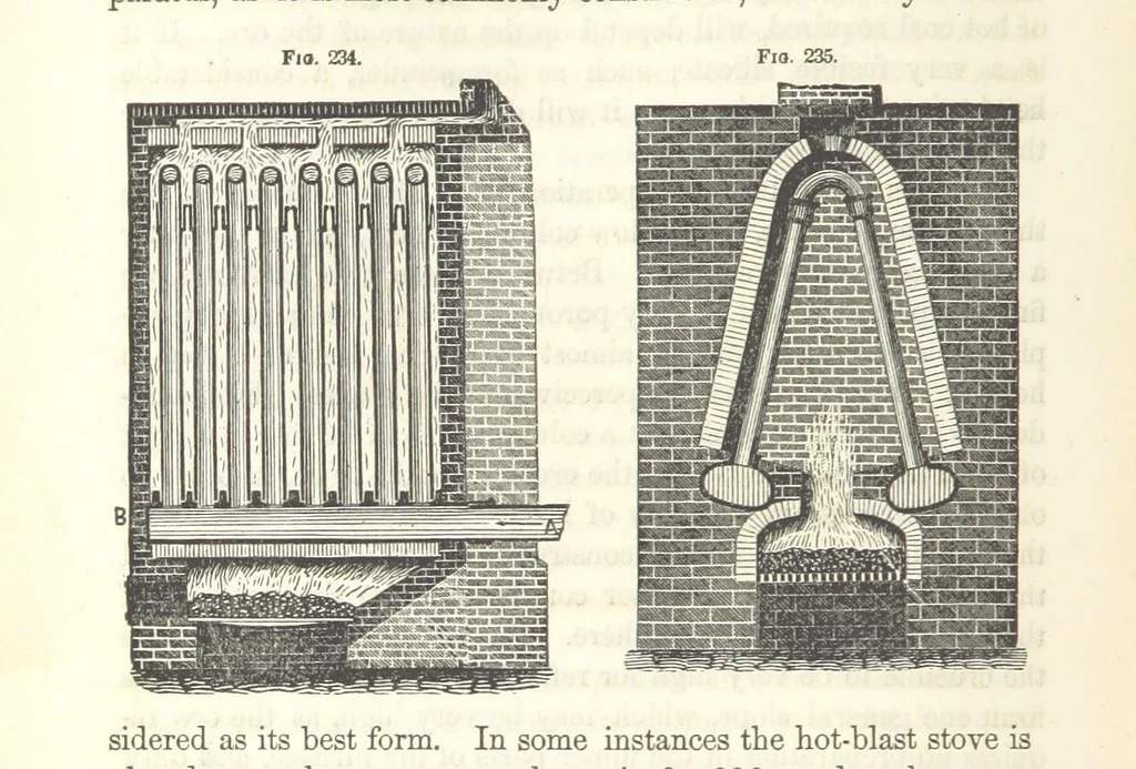 An illustration from A Treatise on Metallurgy; comprising mining, and general and particular metallurgical operations, etc, 1852, leaf 538