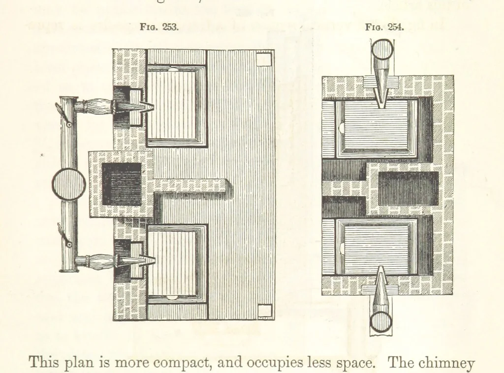 An illustration from A Treatise on Metallurgy; comprising mining, and general and particular metallurgical operations, etc, 1852, leaf 557