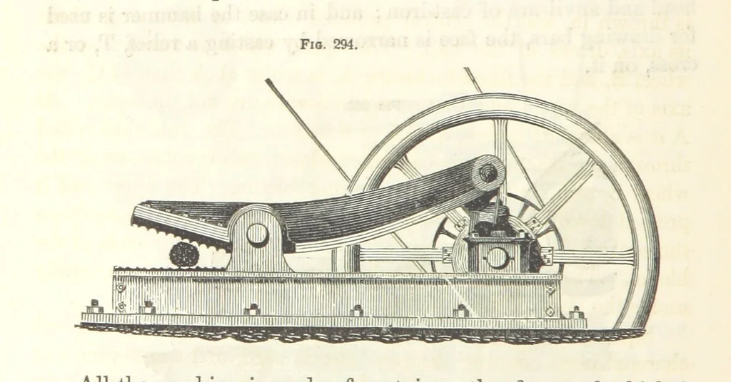 An illustration from A Treatise on Metallurgy; comprising mining, and general and particular metallurgical operations, etc, 1852, leaf 612