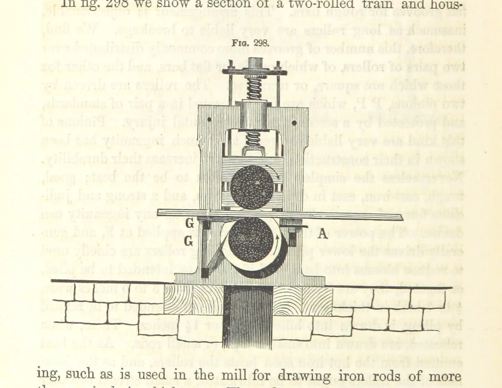 An illustration from A Treatise on Metallurgy; comprising mining, and general and particular metallurgical operations, etc, 1852, leaf 616