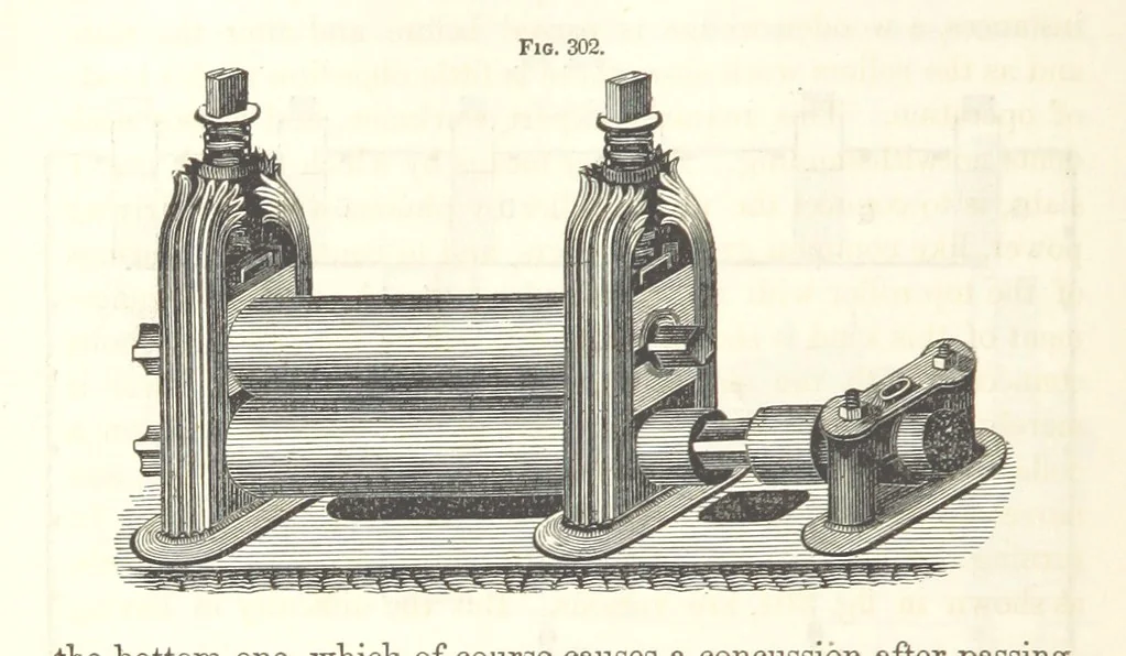 An illustration from A Treatise on Metallurgy; comprising mining, and general and particular metallurgical operations, etc, 1852, leaf 620