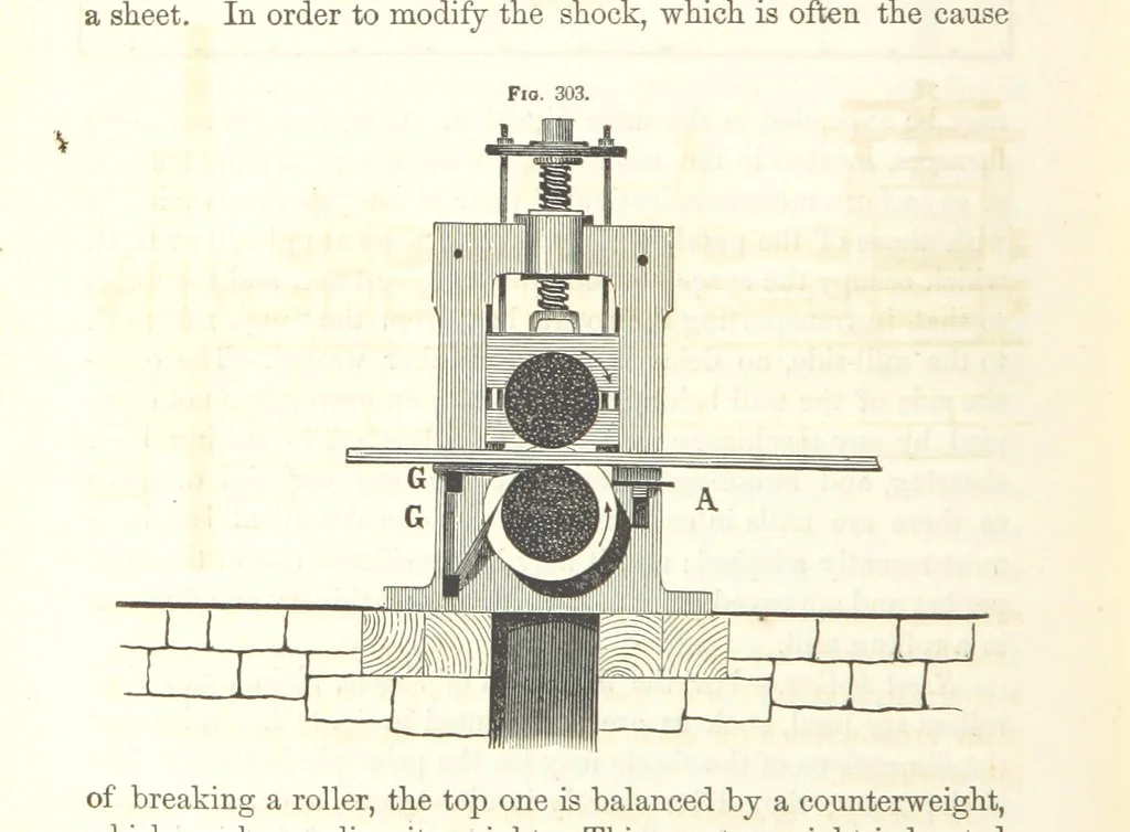 An illustration from A Treatise on Metallurgy; comprising mining, and general and particular metallurgical operations, etc, 1852, leaf 620