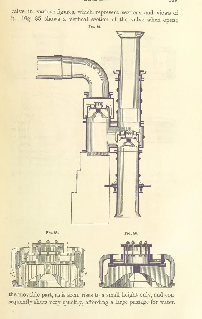 An illustration from A Treatise on Metallurgy; comprising mining, and general and particular metallurgical operations, etc, 1880, leaf 157