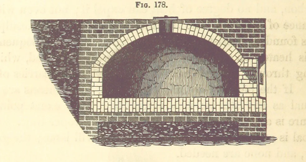 An illustration from A Treatise on Metallurgy; comprising mining, and general and particular metallurgical operations, etc, 1880, leaf 392