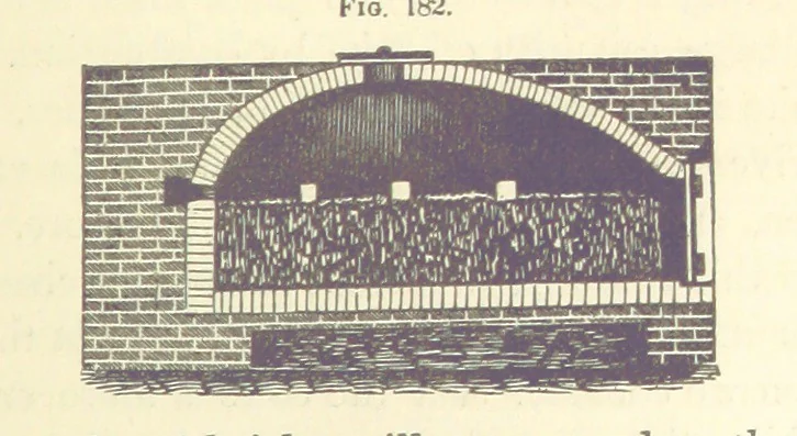 An illustration from A Treatise on Metallurgy; comprising mining, and general and particular metallurgical operations, etc, 1880, leaf 395