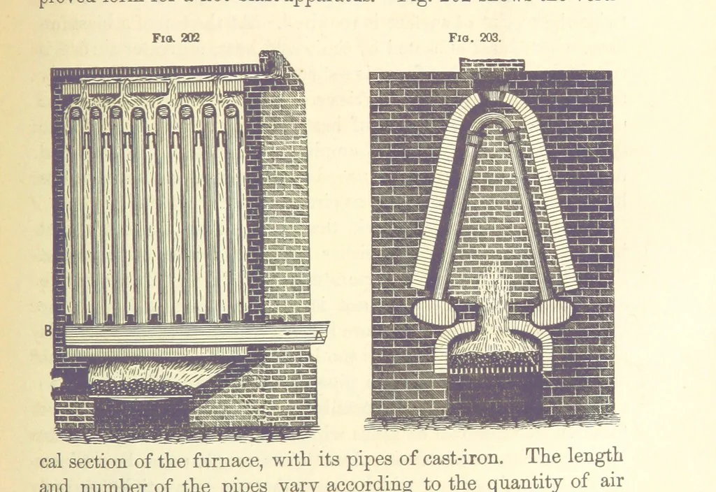 An illustration from A Treatise on Metallurgy; comprising mining, and general and particular metallurgical operations, etc, 1880, leaf 427
