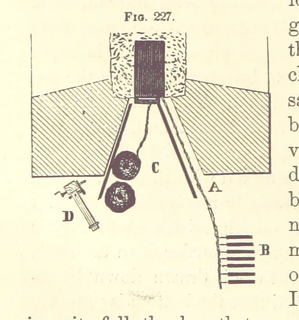 An illustration from A Treatise on Metallurgy; comprising mining, and general and particular metallurgical operations, etc, 1880, leaf 522