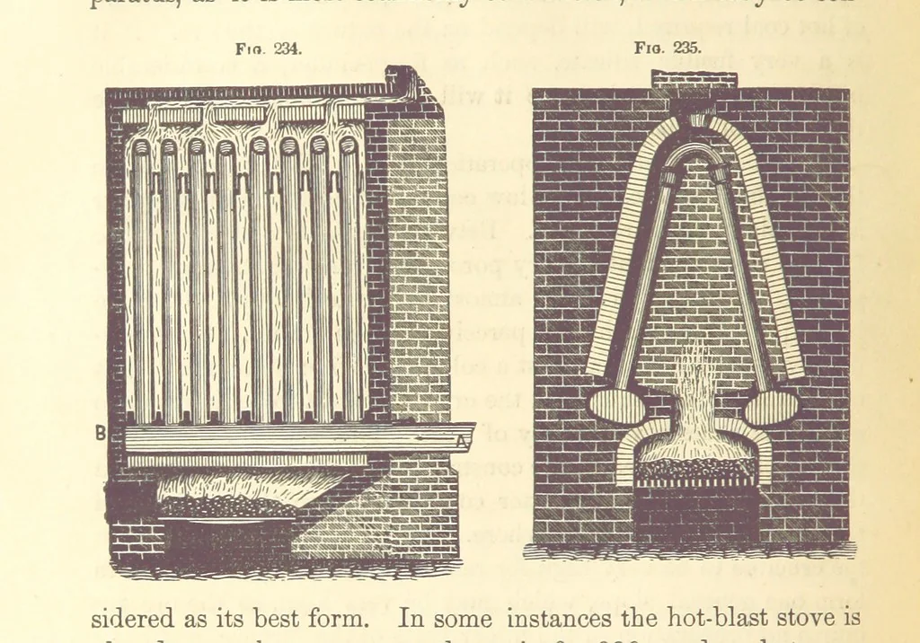 An illustration from A Treatise on Metallurgy; comprising mining, and general and particular metallurgical operations, etc, 1880, leaf 536