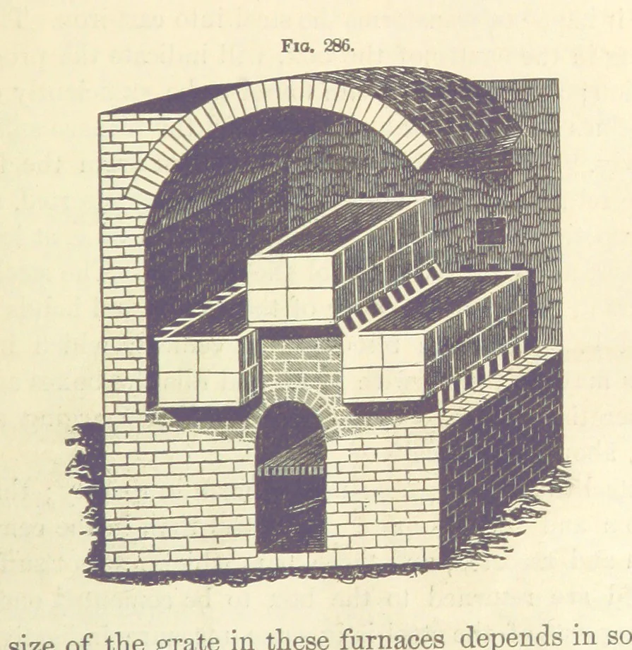 An illustration from A Treatise on Metallurgy; comprising mining, and general and particular metallurgical operations, etc, 1880, leaf 601