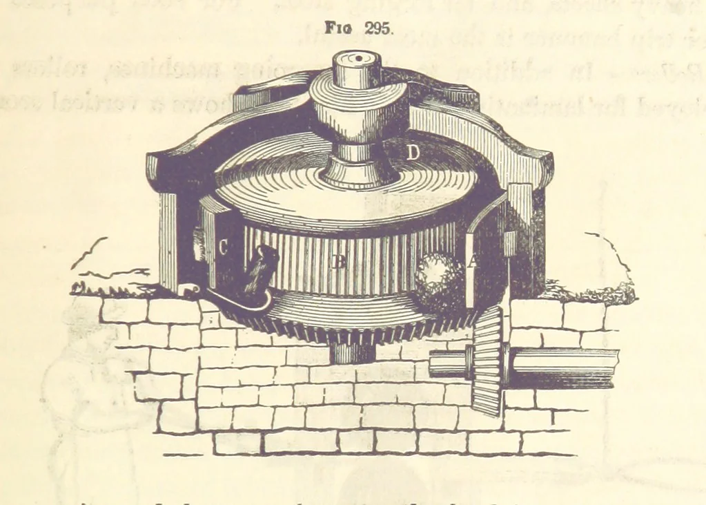 An illustration from A Treatise on Metallurgy; comprising mining, and general and particular metallurgical operations, etc, 1880, leaf 611