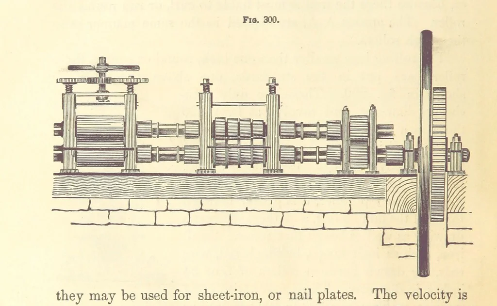 An illustration from A Treatise on Metallurgy; comprising mining, and general and particular metallurgical operations, etc, 1880, leaf 616
