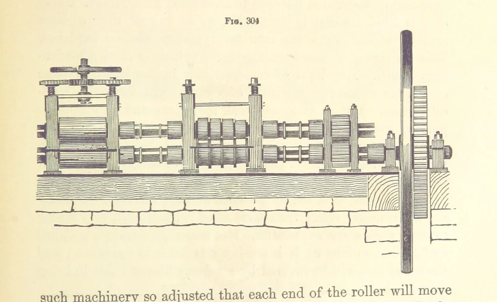 An illustration from A Treatise on Metallurgy; comprising mining, and general and particular metallurgical operations, etc, 1880, leaf 619