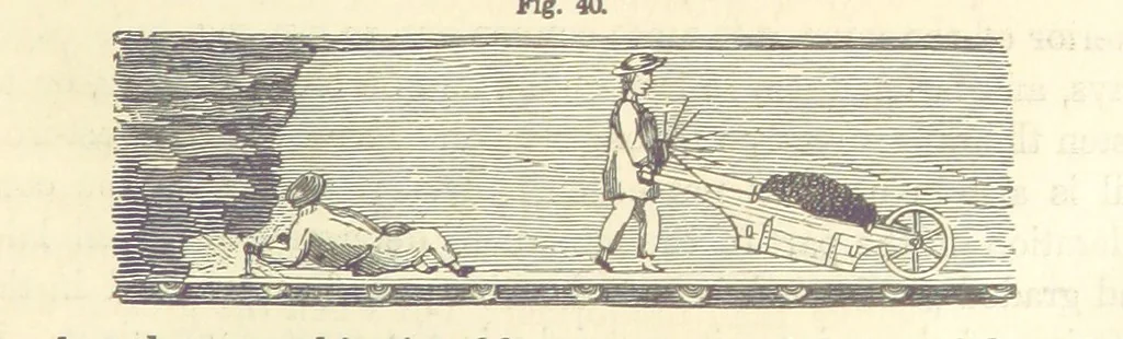 An illustration from A Treatise on Metallurgy; comprising mining, and general and particular metallurgical operations, etc, 1880, leaf 93
