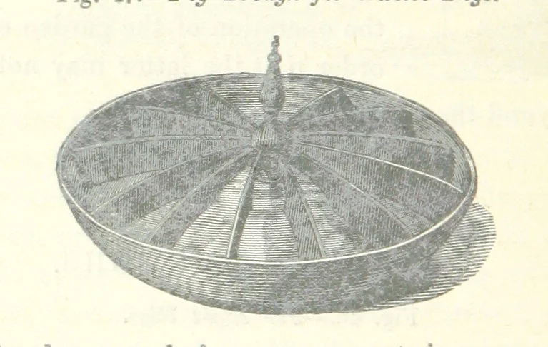 An illustration from Farming Implements, their various uses and recent modern improvements compared with the old machines. By F. D. P, 1847, leaf 104