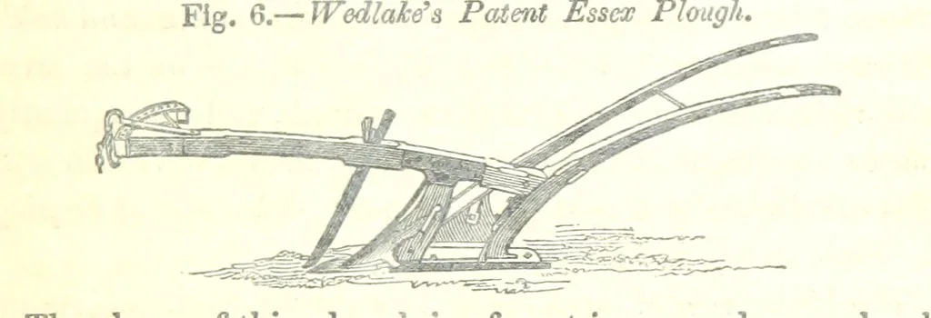 An illustration from Farming Implements, their various uses and recent modern improvements compared with the old machines. By F. D. P, 1847, leaf 31