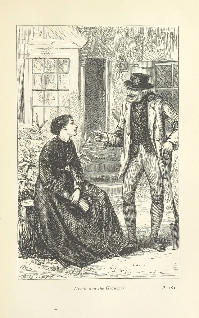 An illustration from One Year, or a Story of Three Homes. By F. M. P., Author of “Tales of the South of France” [i.e. Frances Mary Peard]. With ... illustrations, 1869, leaf 277