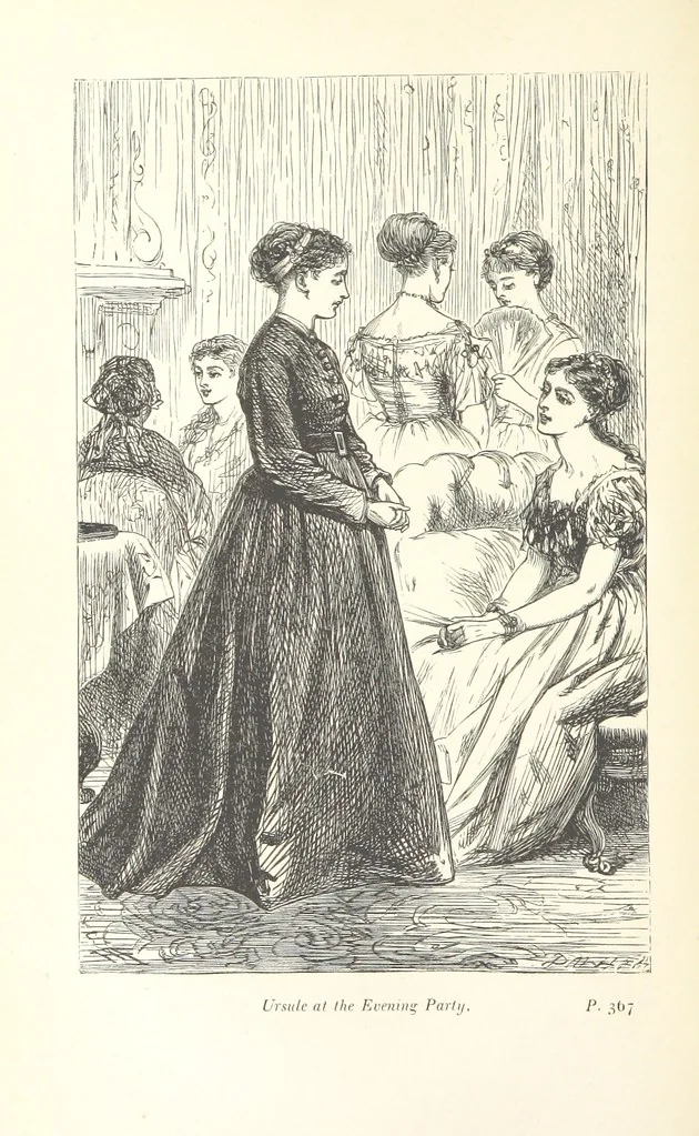 An illustration from One Year, or a Story of Three Homes. By F. M. P., Author of “Tales of the South of France” [i.e. Frances Mary Peard]. With ... illustrations, 1869, leaf 392
