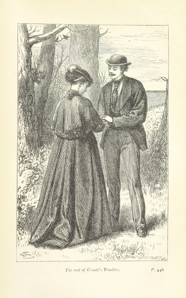 An illustration from One Year, or a Story of Three Homes. By F. M. P., Author of “Tales of the South of France” [i.e. Frances Mary Peard]. With ... illustrations, 1869, leaf 473