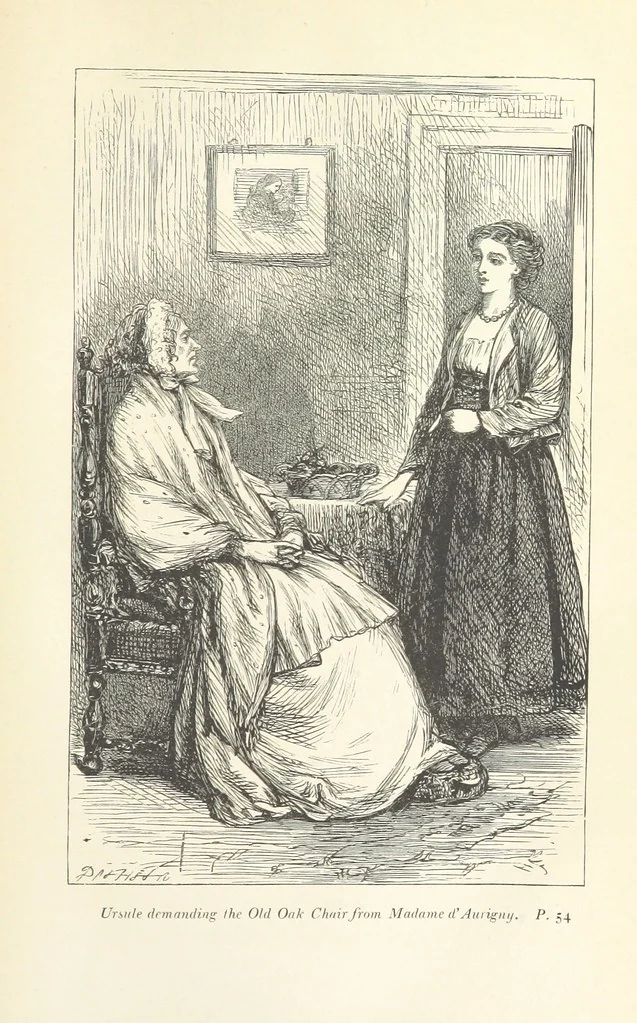An illustration from One Year, or a Story of Three Homes. By F. M. P., Author of “Tales of the South of France” [i.e. Frances Mary Peard]. With ... illustrations, 1869, leaf 69