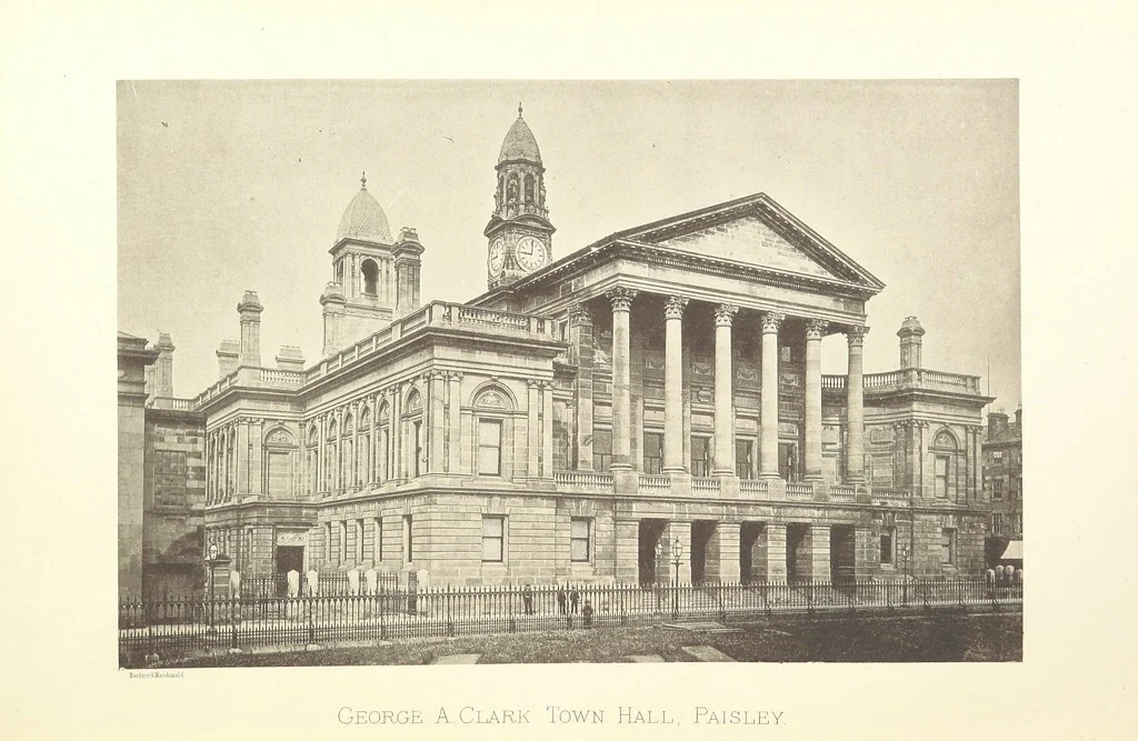 An illustration from The Inauguration of the George A. Clark Town Hall, Paisley, with ... illustrations, etc, 1882, leaf 39