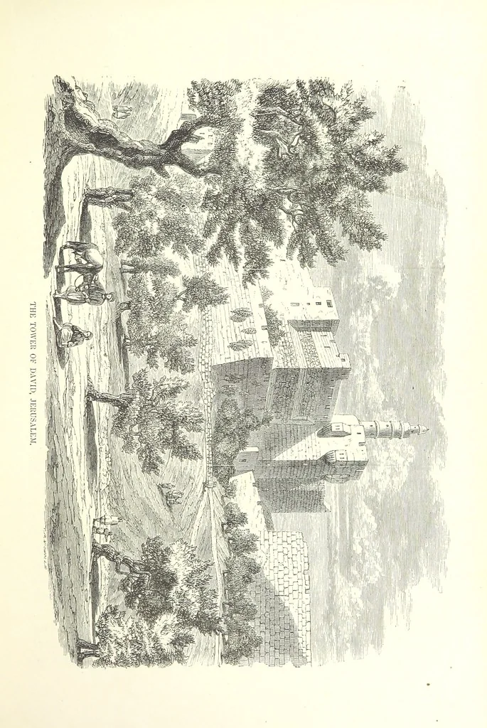 An illustration from Pictorial Journey through the Holy Land; or, Scenes in Palestine. [Reprinted from the “Sunday at Home.”, 1863, leaf 57