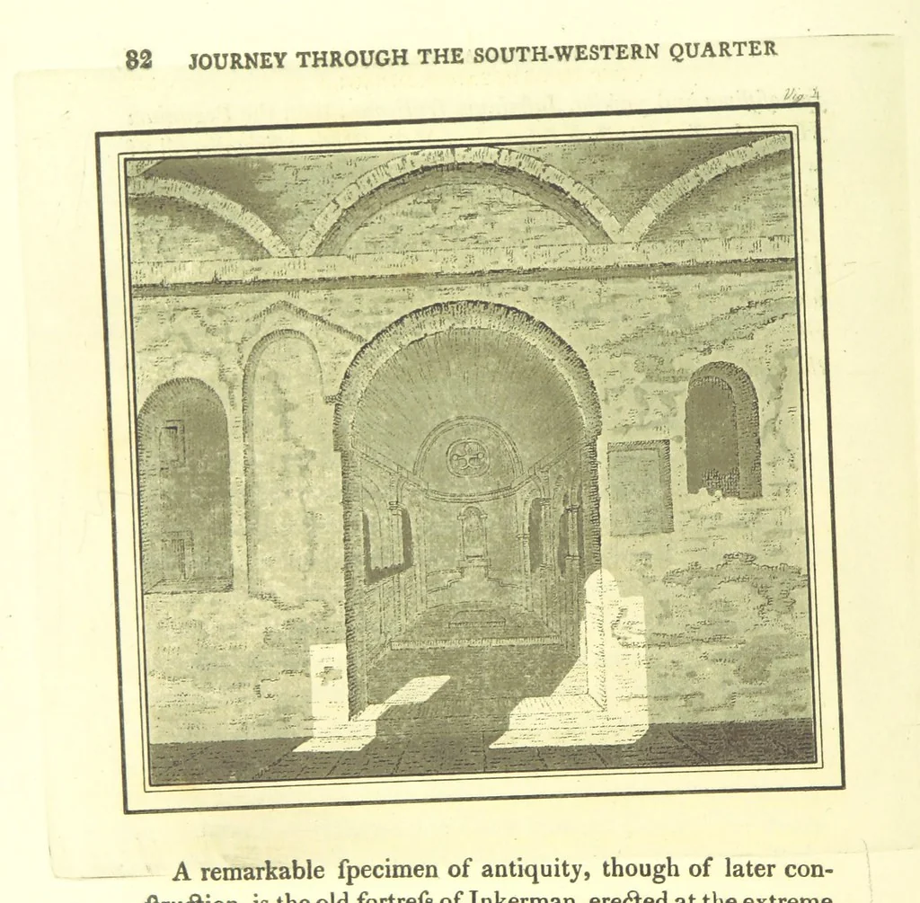 An illustration from Travels through the Southern Provinces of the Russian Empire in 1793 and 1794. Translated from the German [by F. W. Blagdon]. MS. notes, 1812, leaf 138