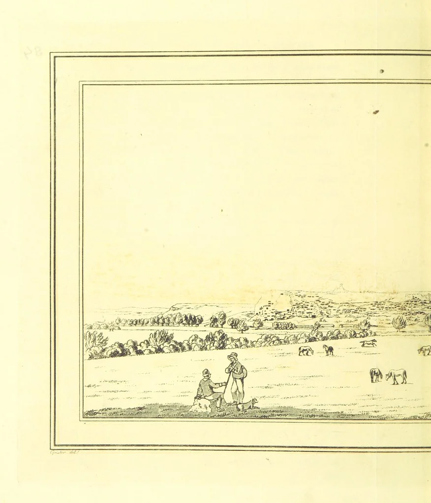 An illustration from Travels through the Southern Provinces of the Russian Empire in 1793 and 1794. Translated from the German [by F. W. Blagdon]. MS. notes, 1812, leaf 142