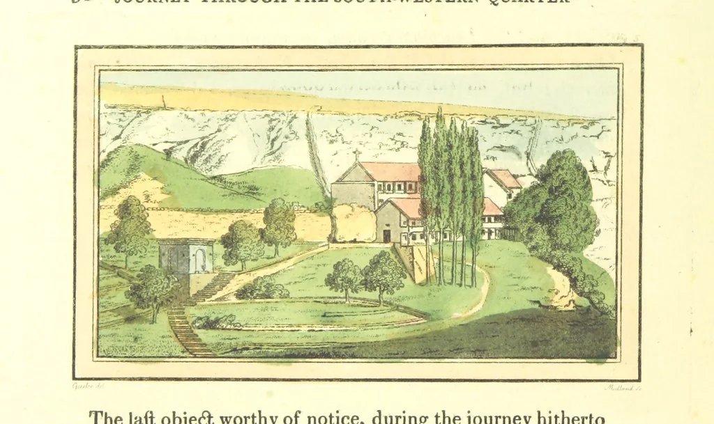 An illustration from Travels through the Southern Provinces of the Russian Empire in 1793 and 1794. Translated from the German [by F. W. Blagdon]. MS. notes, 1812, leaf 150
