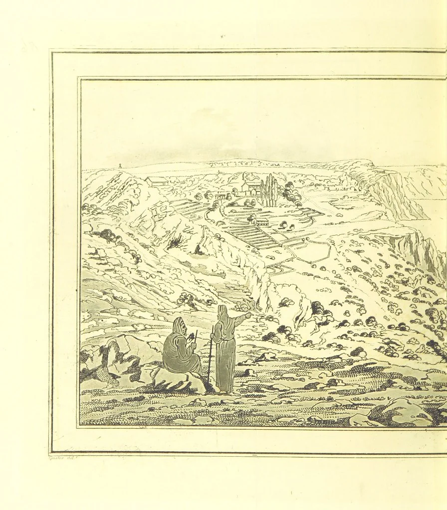 An illustration from Travels through the Southern Provinces of the Russian Empire in 1793 and 1794. Translated from the German [by F. W. Blagdon]. MS. notes, 1812, leaf 152