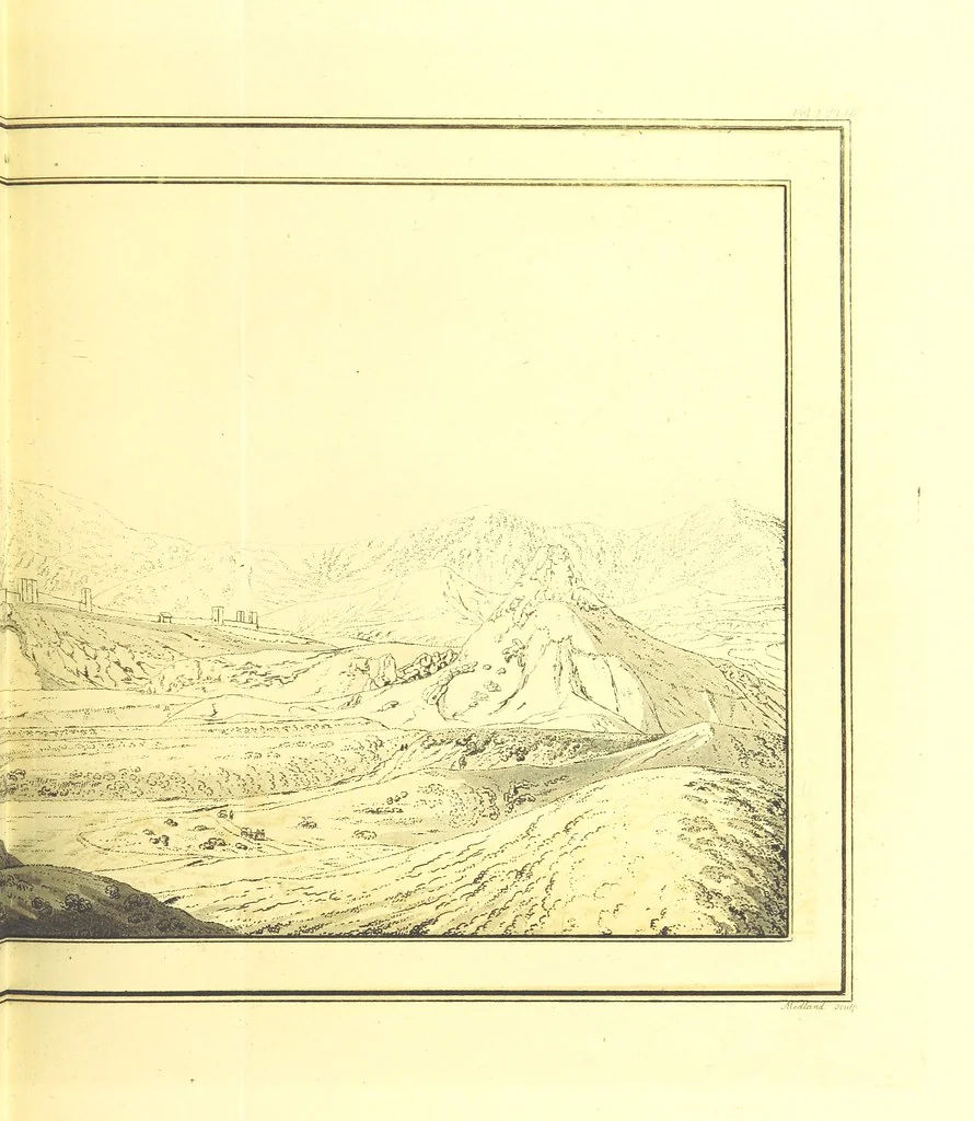 An illustration from Travels through the Southern Provinces of the Russian Empire in 1793 and 1794. Translated from the German [by F. W. Blagdon]. MS. notes, 1812, leaf 185